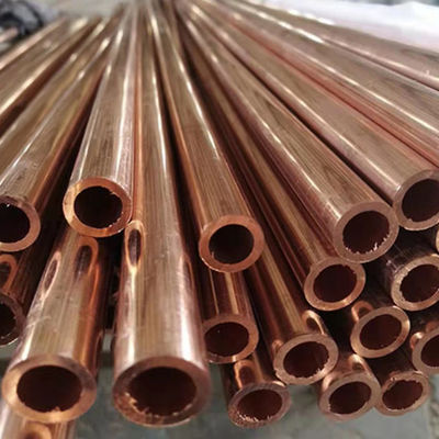 Durezza 3.5-4.0 Tubo di rame retto ASTM B280 opaco