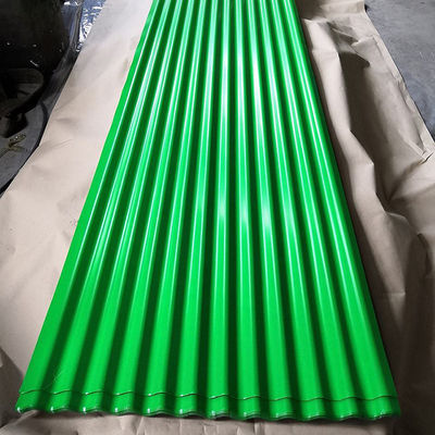 AiSi ASTM DIN GB Lastre di copertura in acciaio ondulato rivestite di colore