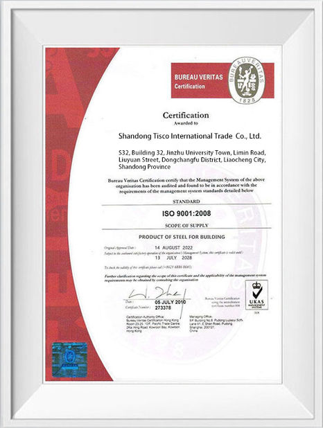 Porcellana Shandong Hongxin International Trade Co., LTD. Certificazioni